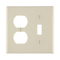 Leviton Wallplates 2G W/P 1 Tog 1 Duplx 78005